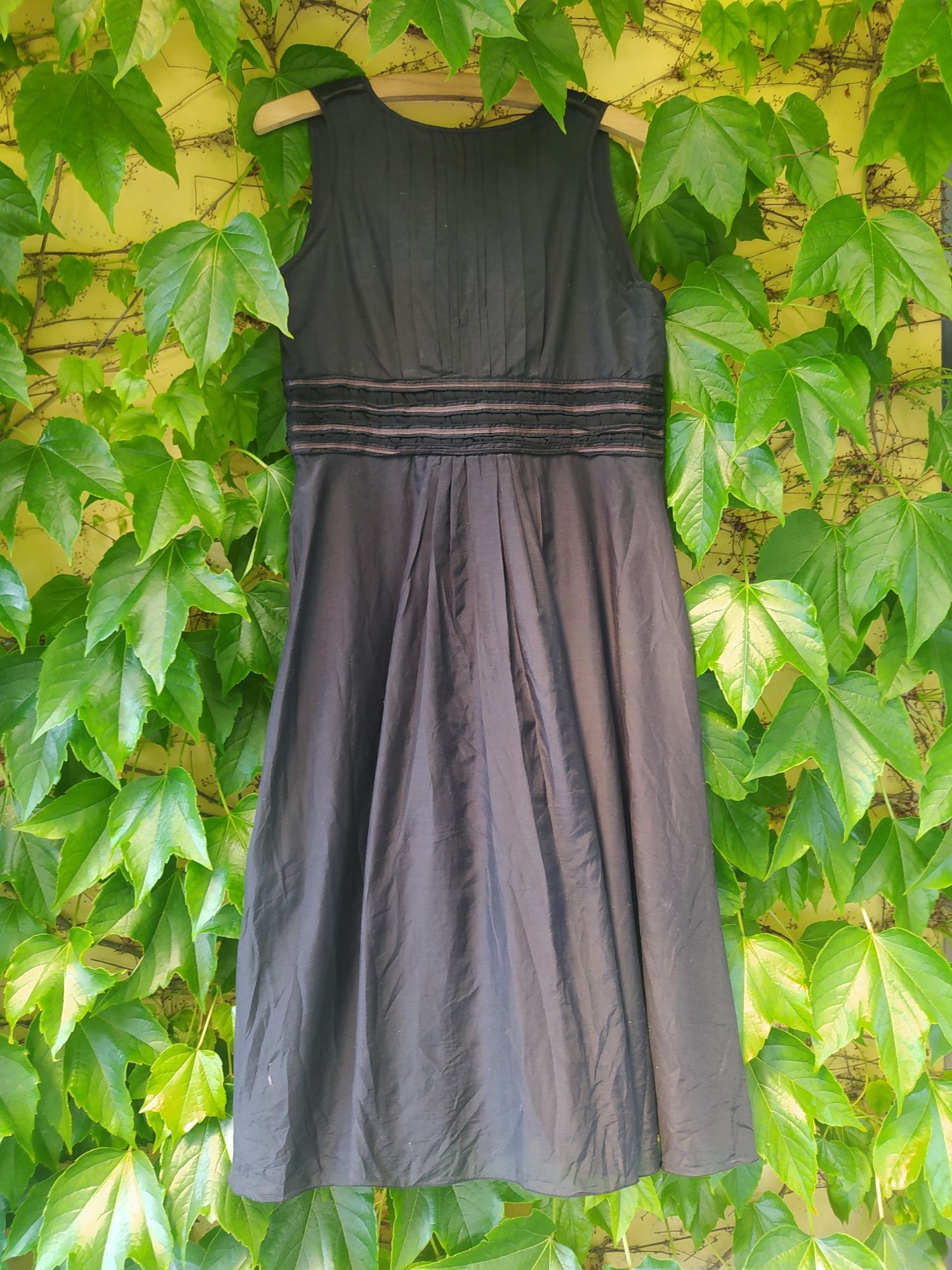 Sukienka letnia jedwabna mała czarna Vanila rozmiar M