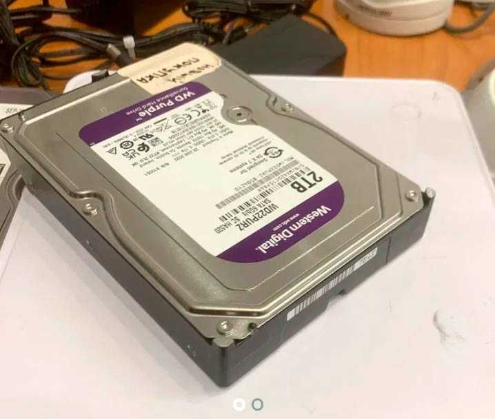 Жесткий диск WD Purple Surveillance 2TB 256MB 3.5 (WD22PURZ) Б. у.