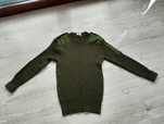 Sweter wojskowy khaki z UK