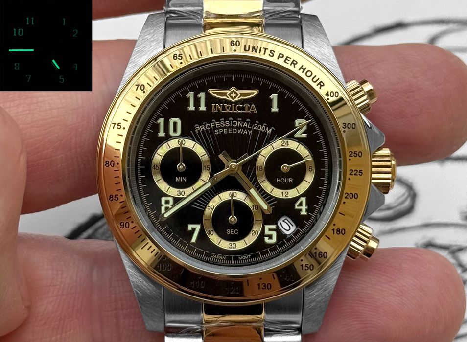 Чоловічий годинник INVICTA SPEEDWAY 17027 Chronograph 40 mm. 200 MT.