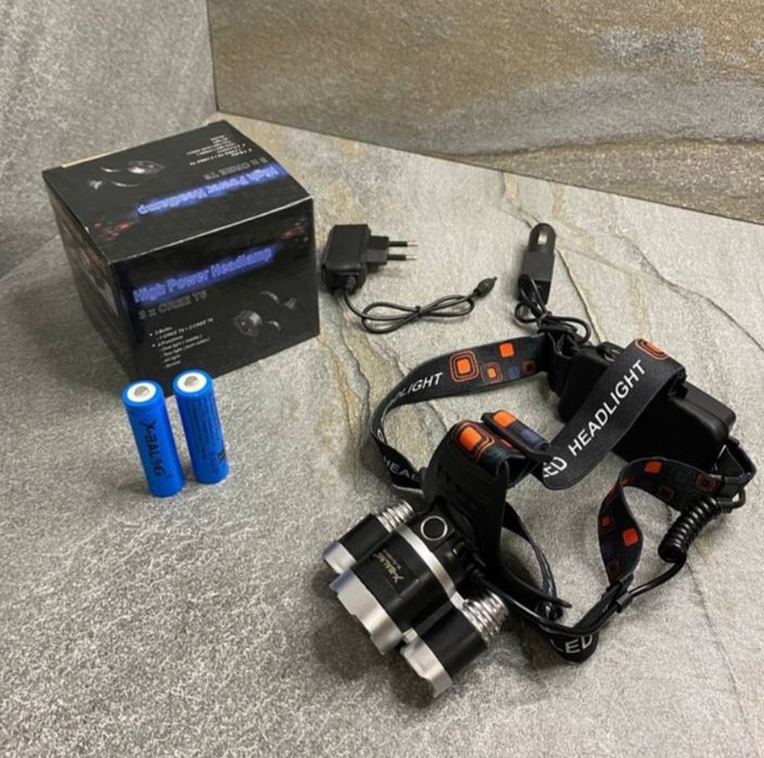 Налобный фонарь RJ-3000 Аккумуляторный 3 режима