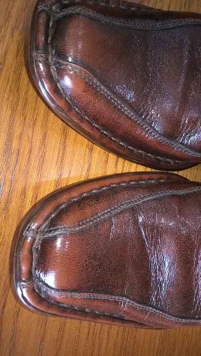 Buty męskie eleganckie skórzane brąz jak nowe