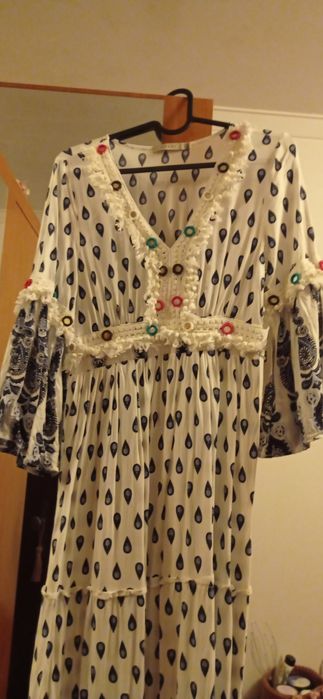 Vestido comprido hippie chic