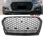 Grill AUDI A5 F5 17- 20 wzór S5 RS5 czarny