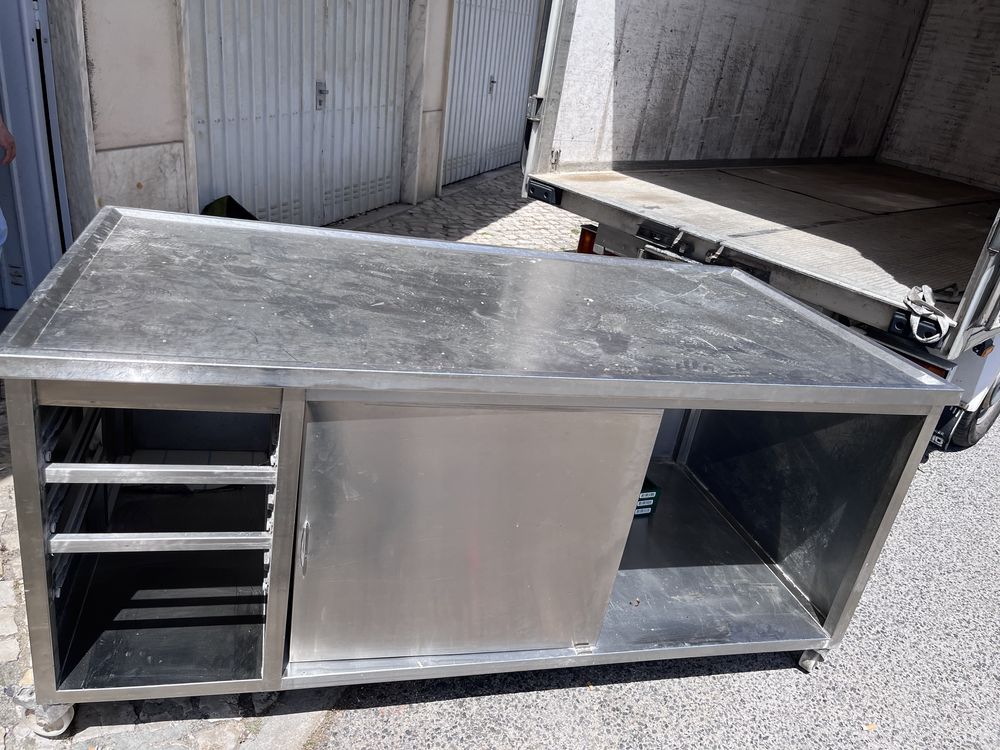 Bancada inox padaria