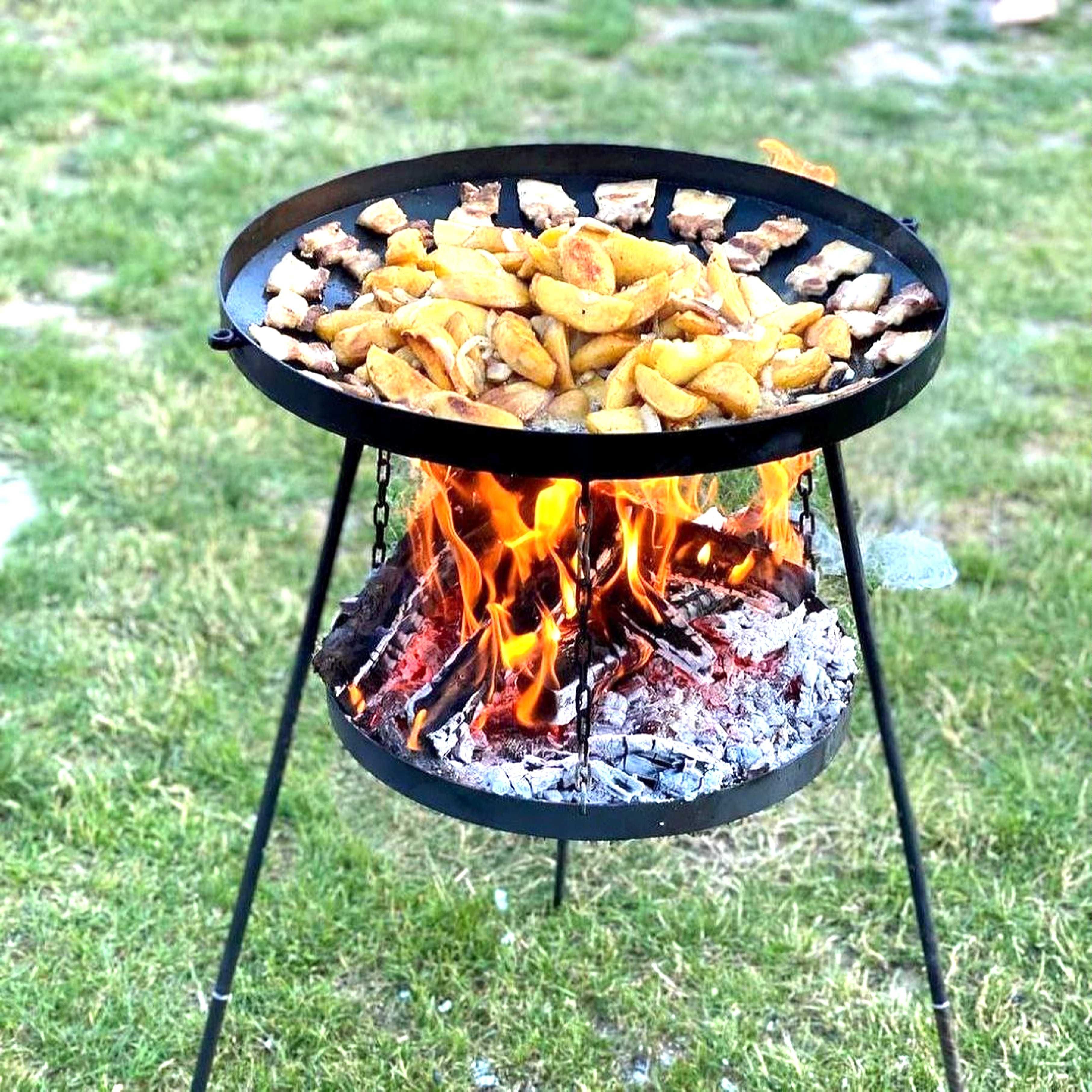 Сковорода сковорідка на природу садж мангал для огня