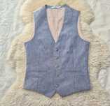 Kamizelka garniturowa M Niebieska Burton menswear London Nowa
