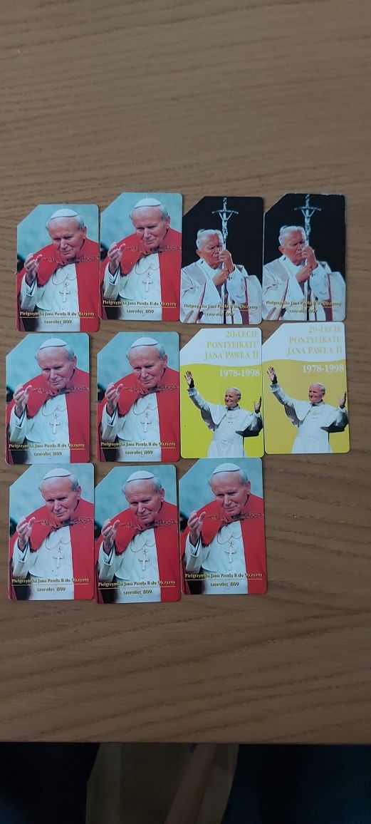 Karty telefoniczne kolekcja papieska można kupić na sztuki