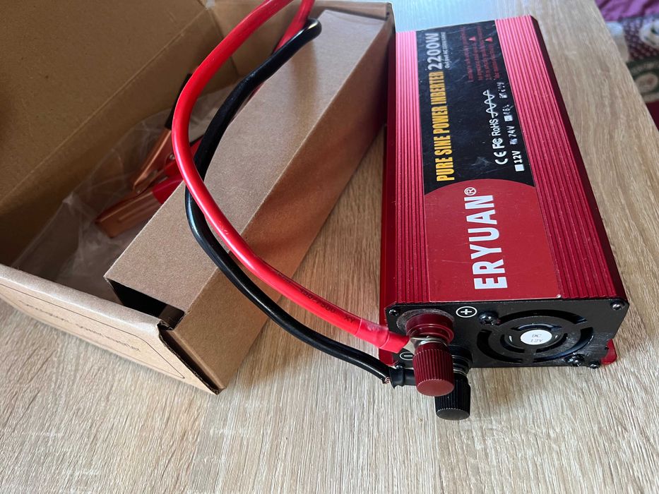 Резервне живлення Акумулятор  12В-100Ah+інвертор 2.2 Квт безперебійний