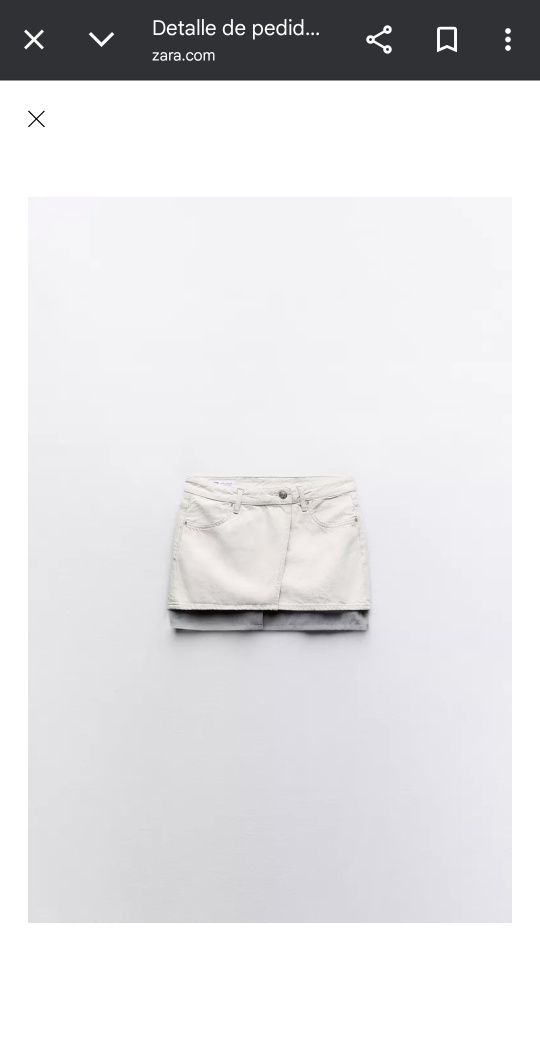 Міні Спідниця ZARA  юбка мини денім джинс