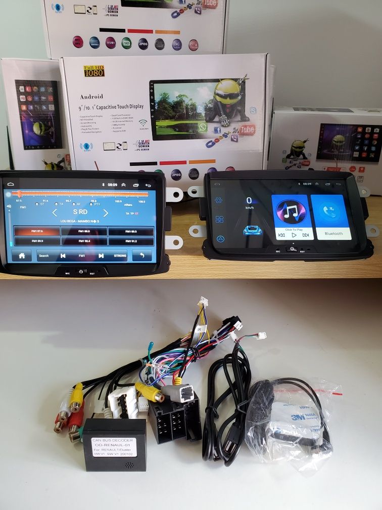Auto Radio P/Renault e Darcia Android 13 Carplay Android Auto/Montagem