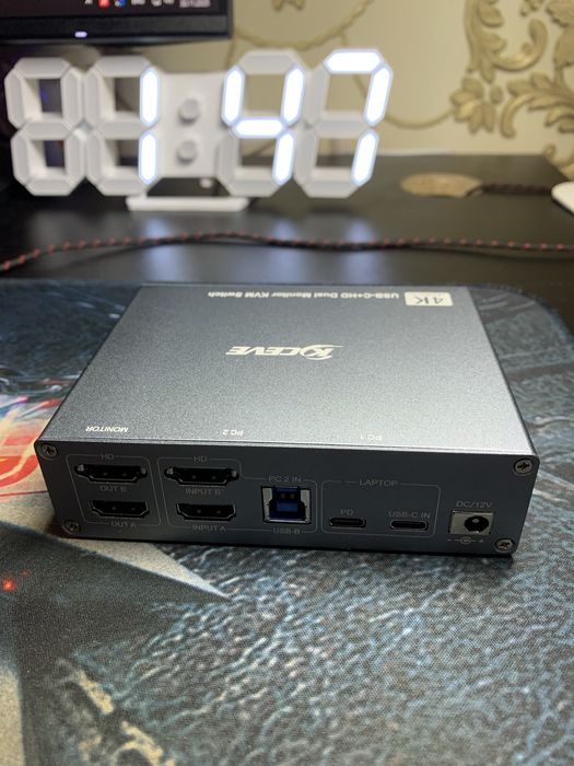 Комутатор для двухмоніторних систем Kceve KVM