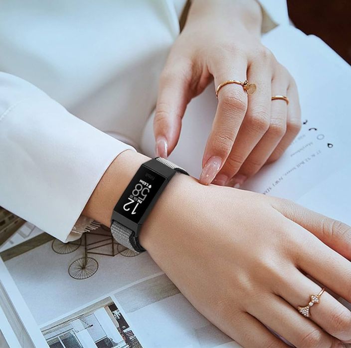Kibdsng Nylonowy pasek do zegarków Fitbit, 2 sztuki