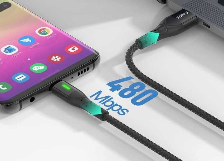 Zestaw kabli USB - USB typ C SOOPII