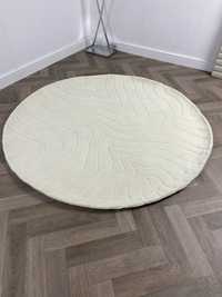 Okrągły ręcznie tuftowany dywan z wełny Aaron 150 cm