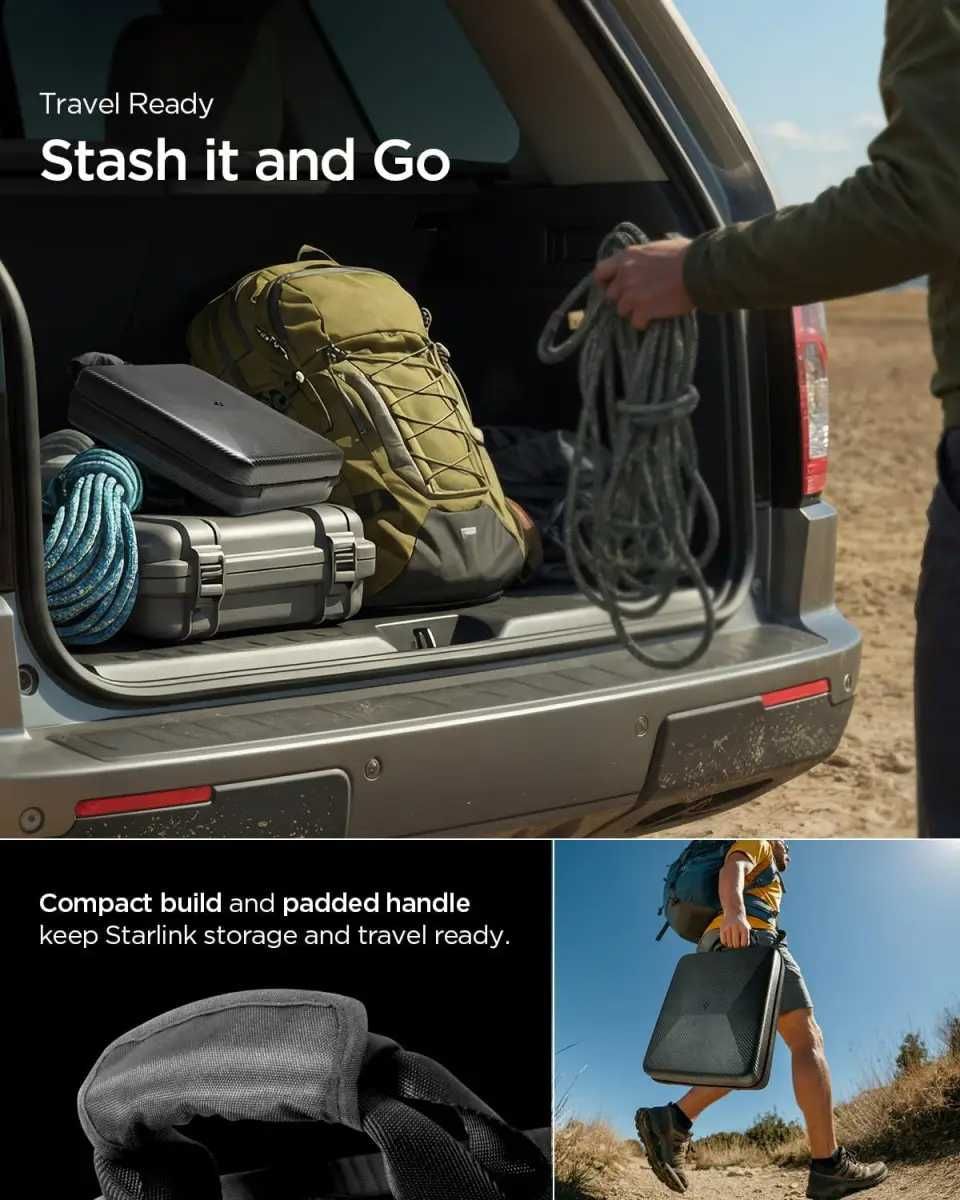 Сумка-футляр Spigen STL200 Carrying Case для Starlink Mini Black