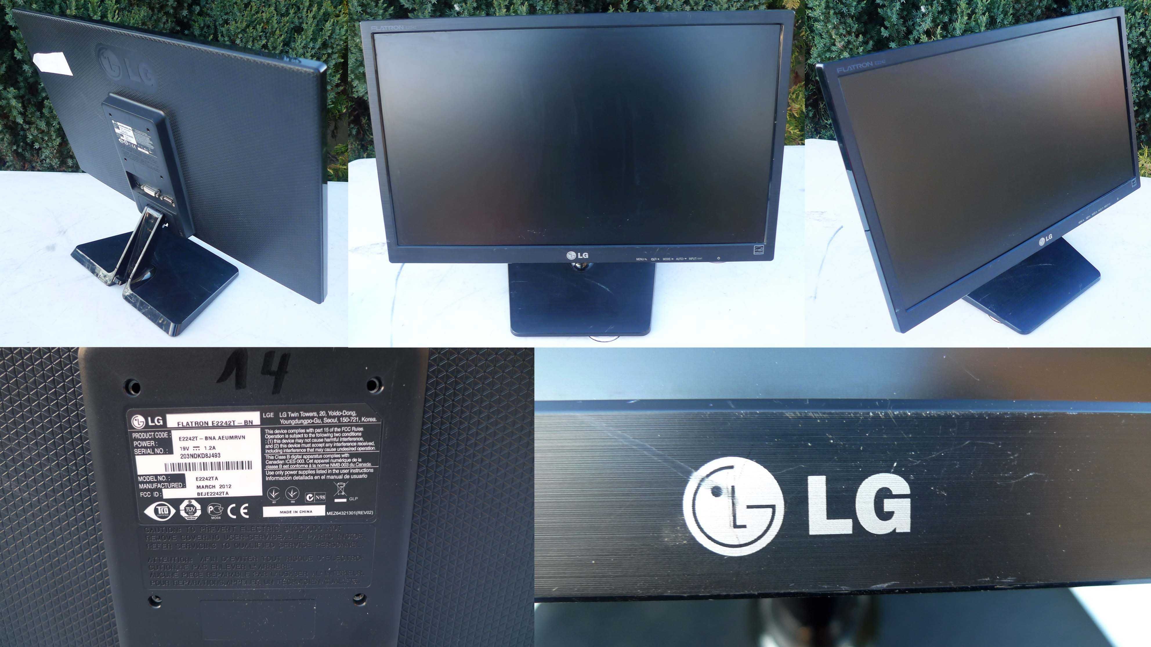 Monitor LG Flatron EF2242T-BN 21,5" LED FullHD 16:9 VGA DVI VESA