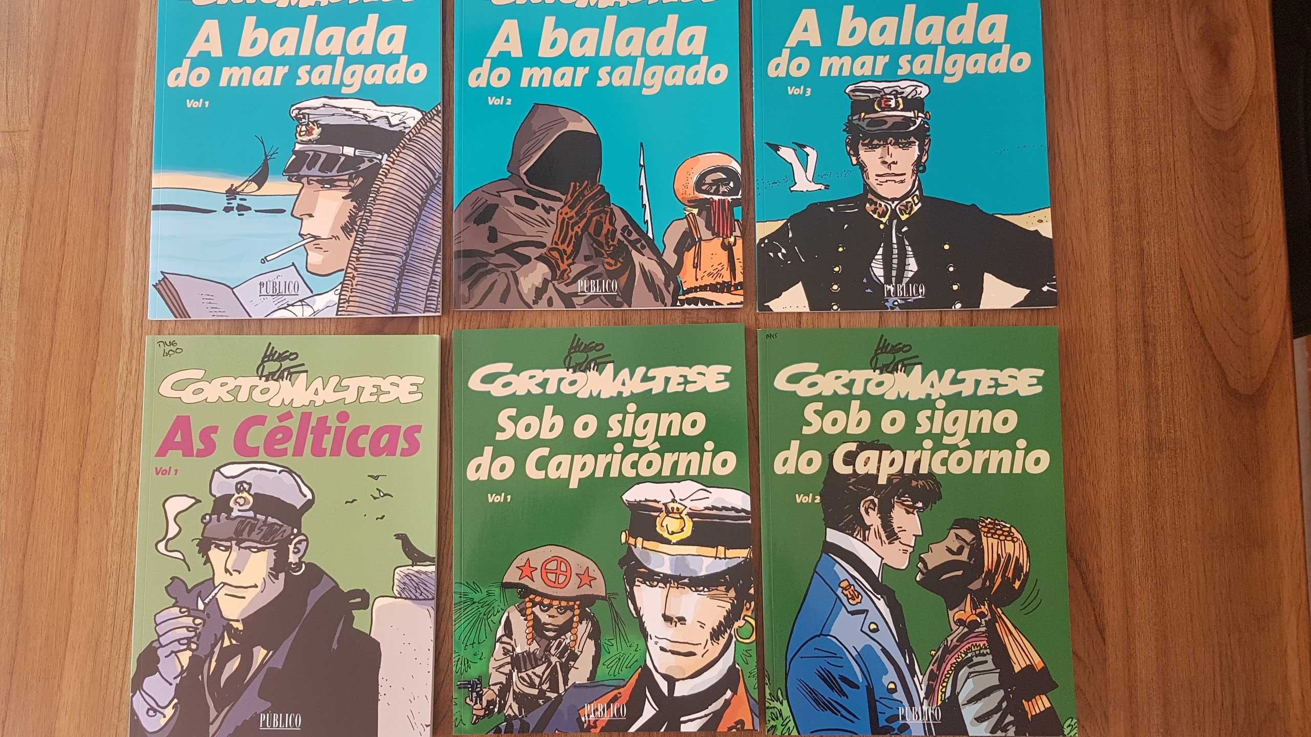 Cortomaltese - Hugo Pratt - 6 livros - Novos