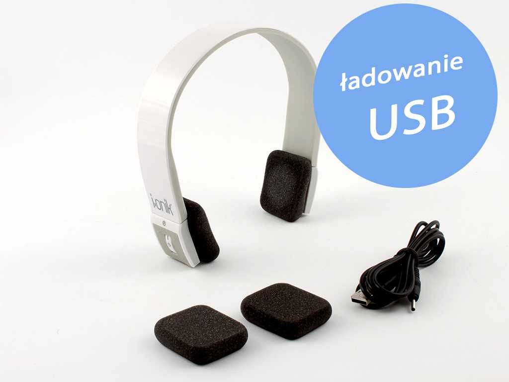 Słuchawki bezprzewodowe Bluetooth nauszne i-onik