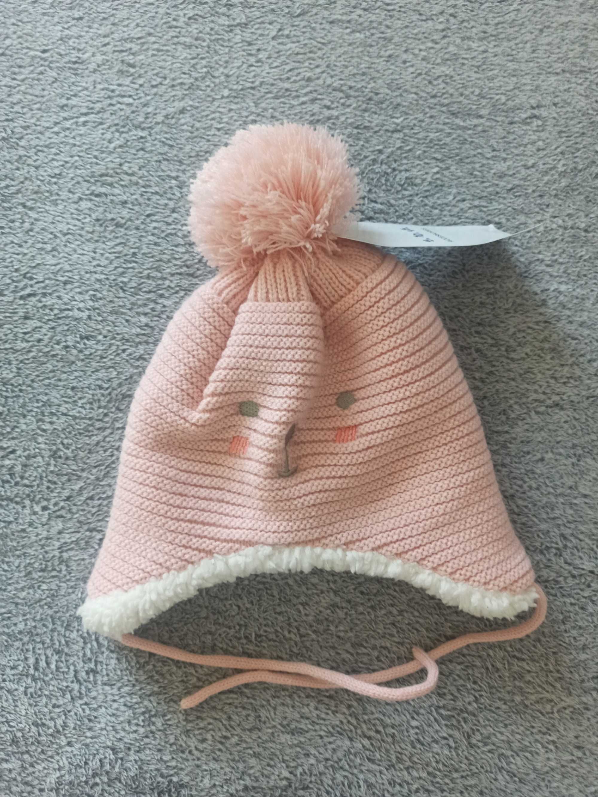 Nowa czapka zimowa dla dziewczynki