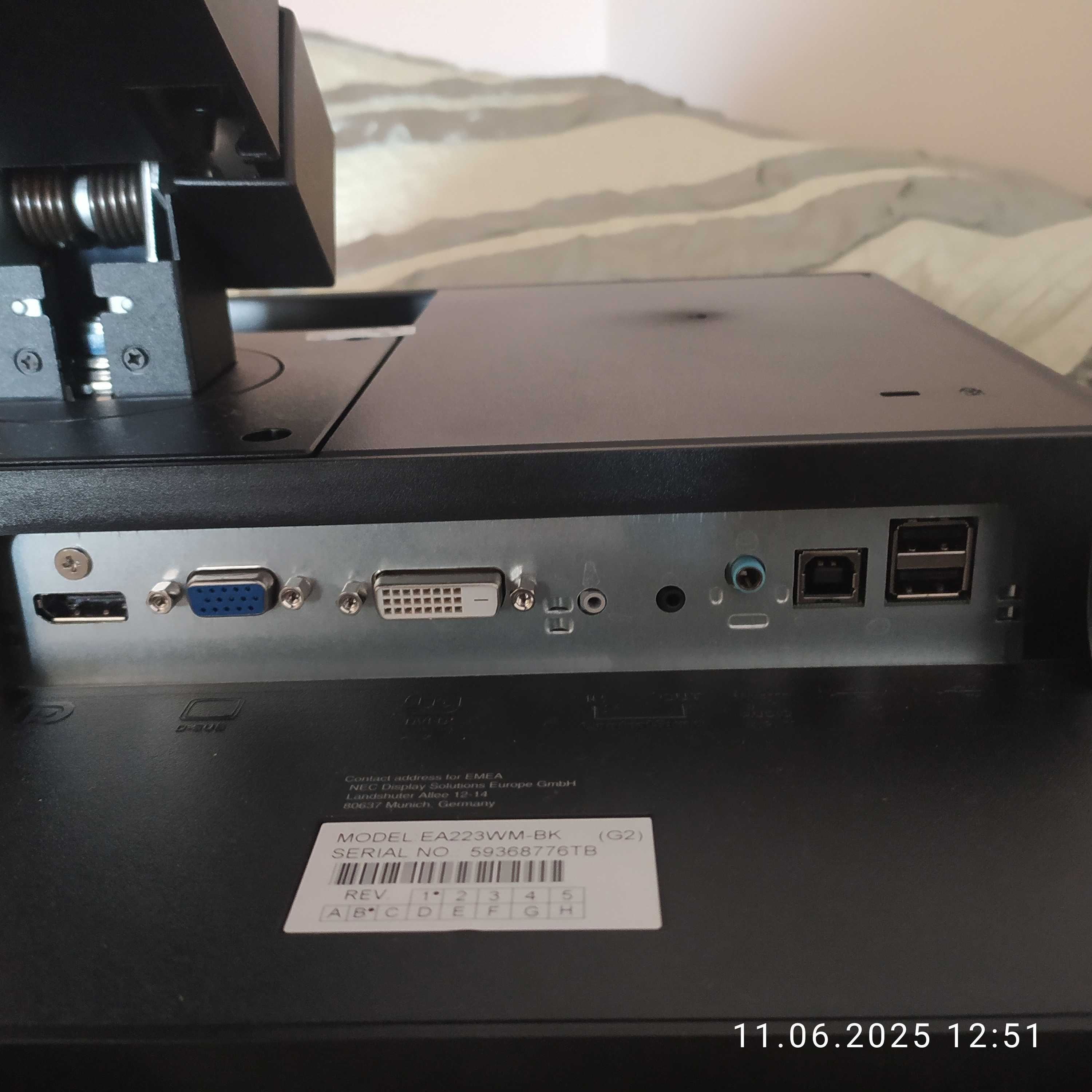 Monitor NEC EA 223 MW 22"