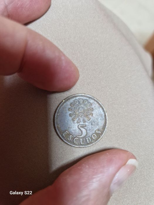 Moeda antiga 5 escudos 1995