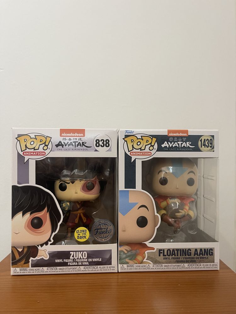 Funko POP Avatar The Last Airbender - Zuko 838 & Floating Aang 1439