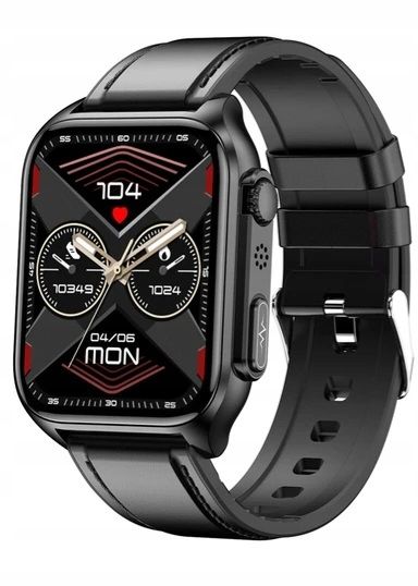 Smartwatch Z Funkcją Pomiaru Cukru Glukoza Tk12 Ciśnienie Menu Polski