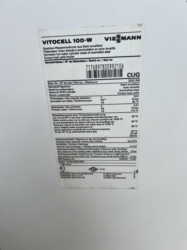 Viessman Vitopend 100 części