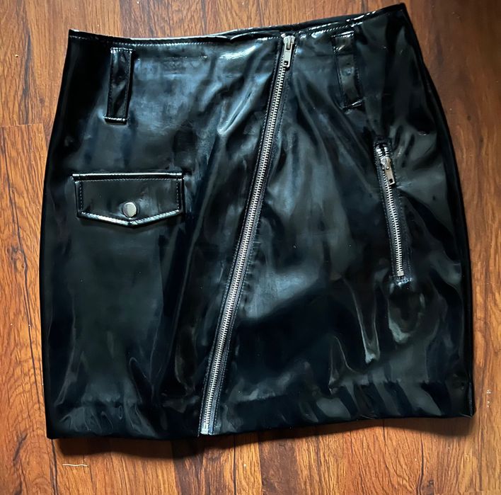 H&M spódnica gotycka winylowa PVC S