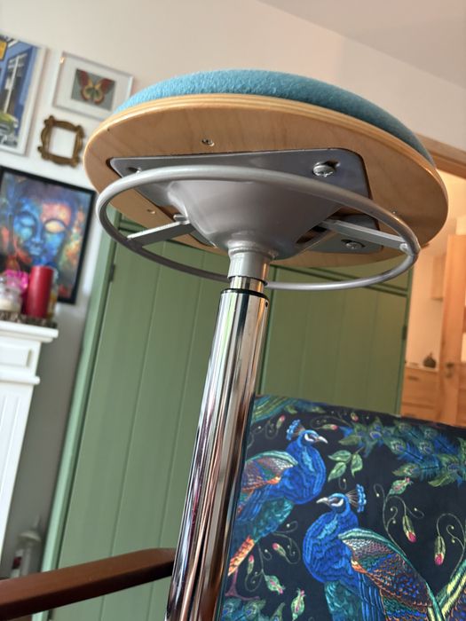 Hoker Belise z ruchomy siedziskiem regulowanym 2 sztuki, niebieski