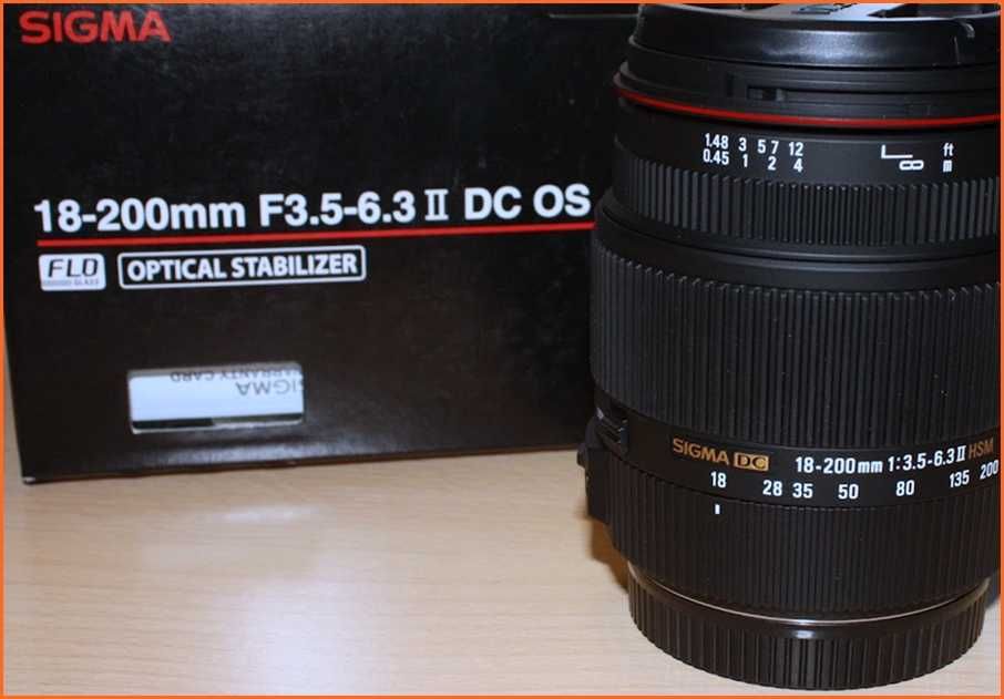 Obiektyw Sigma 18-200mm f/3.5-6.3 II DC OS HSM Sony A
