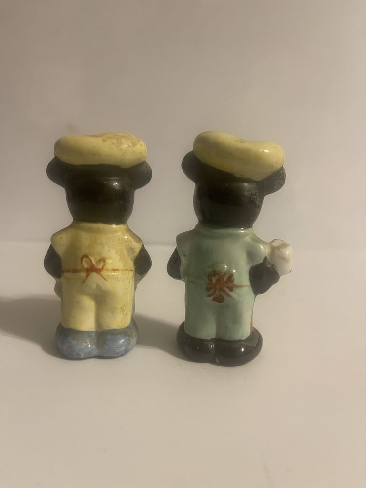 ceramiczne figurki szefa kuchni Myszki Miki z lat 50. Disneya