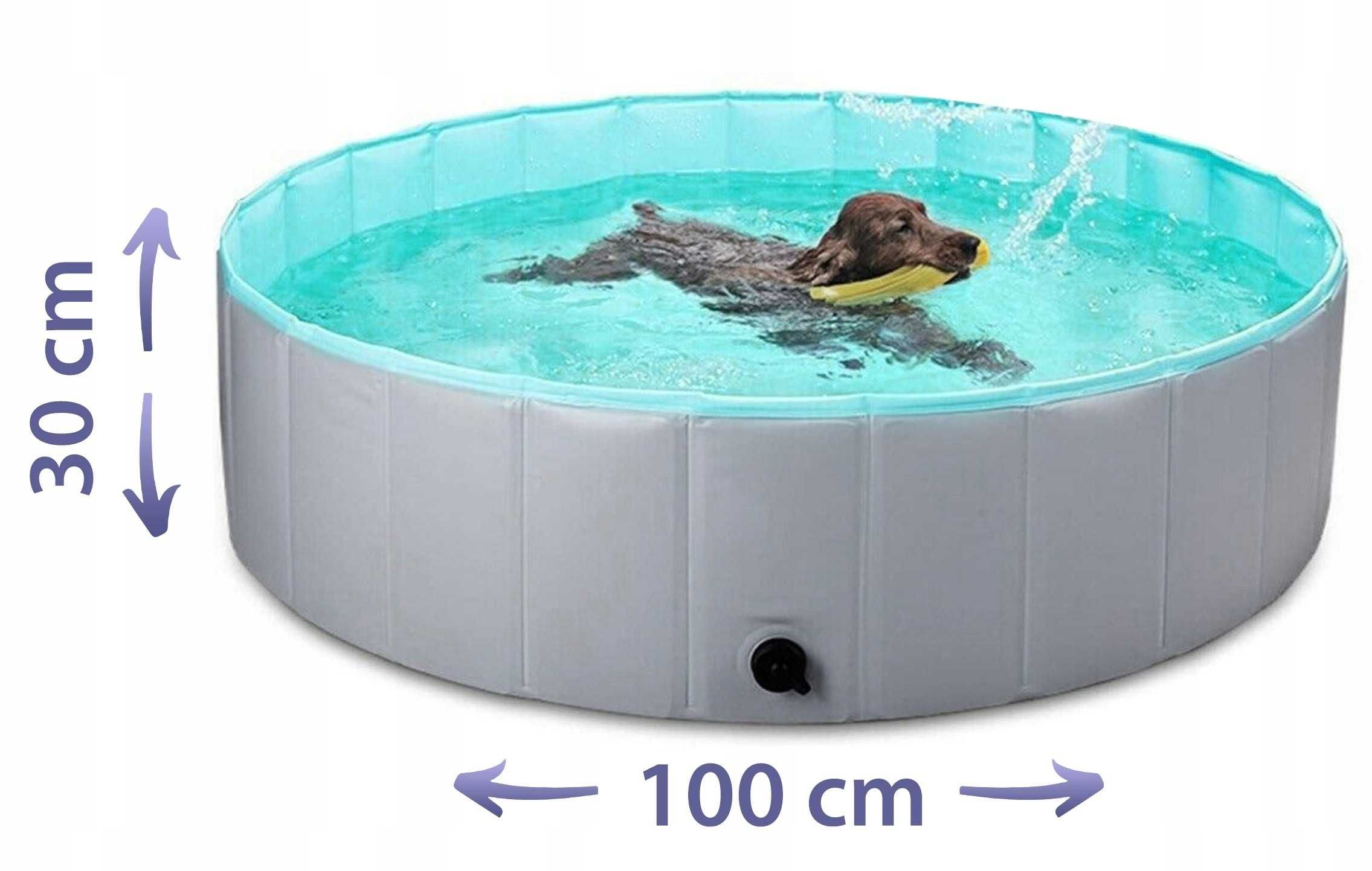 BASEN dla psa SOLIDNY wzmacniane dno Średnica 100cm głębokość 30 NOWY