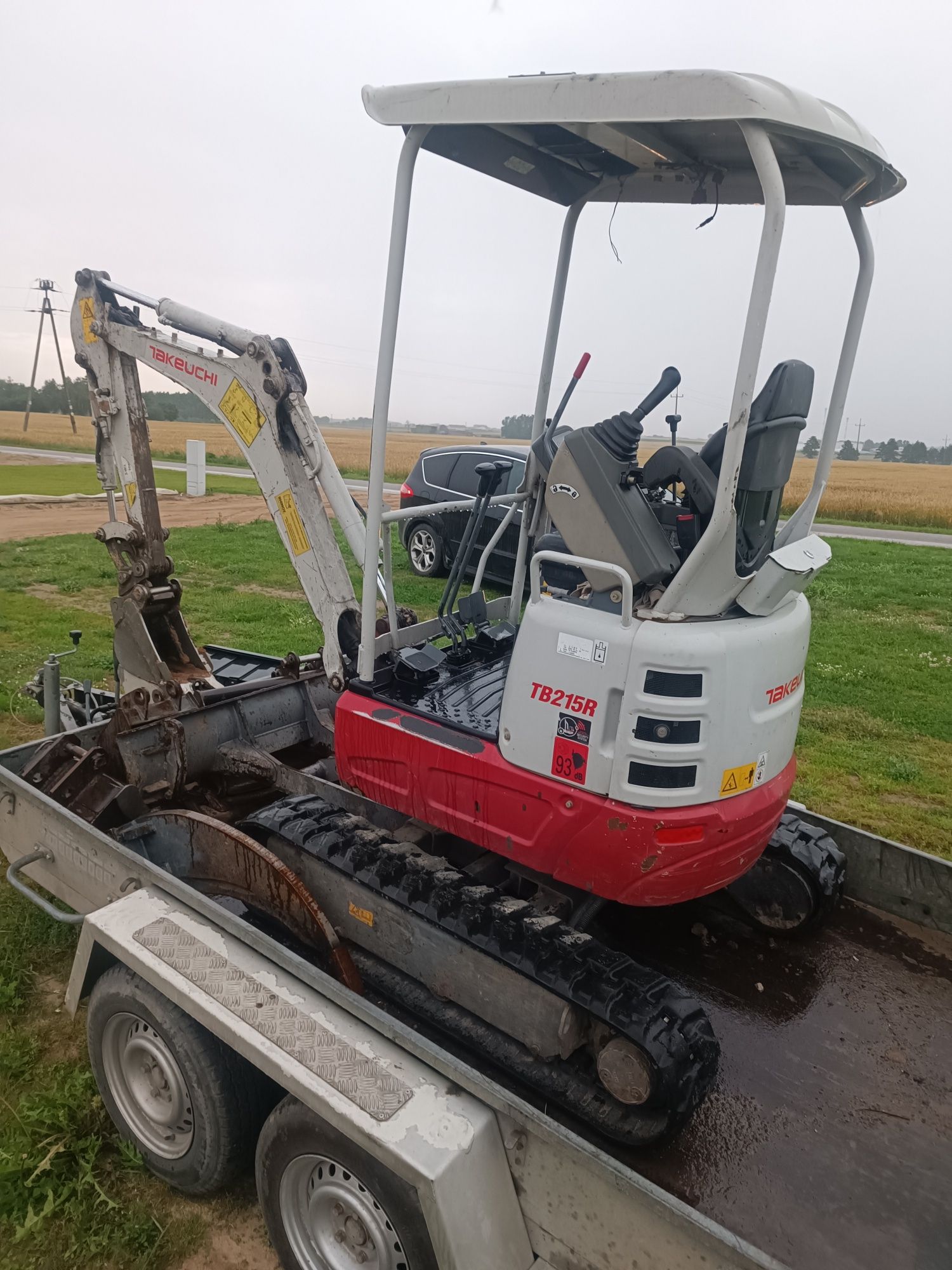 Koparka minikoparka TAKEUCHI TB215R 2018rok tb216