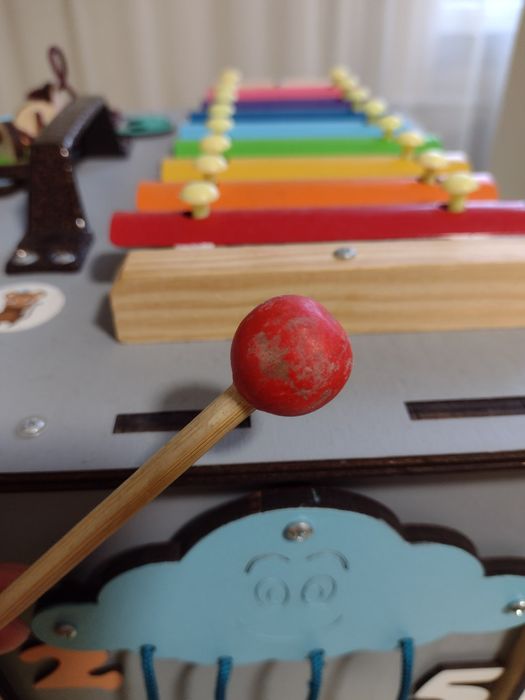 Бізікуб 30х30х30 см. Бізіборд із дерева, фірми Smart Temple