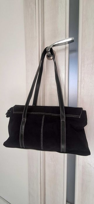 Сумка-тоут чорна замшева ЕSTEE LAUDER