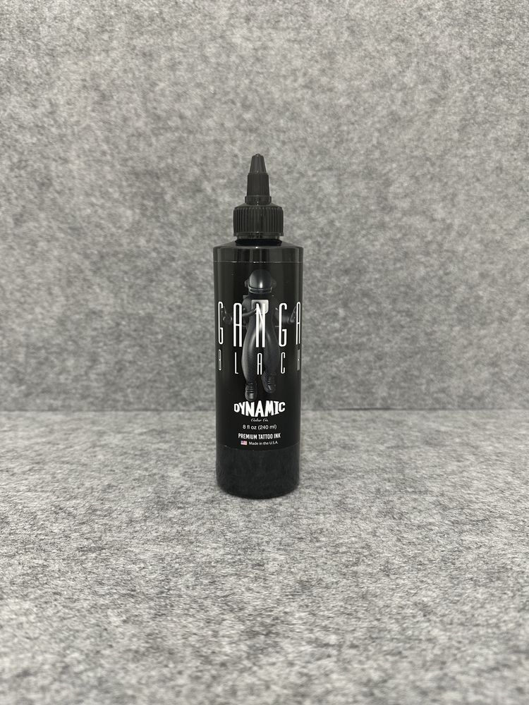 Tinta preta Dynamic Ganga Black 8oz para tatuagem tattoo tatuar