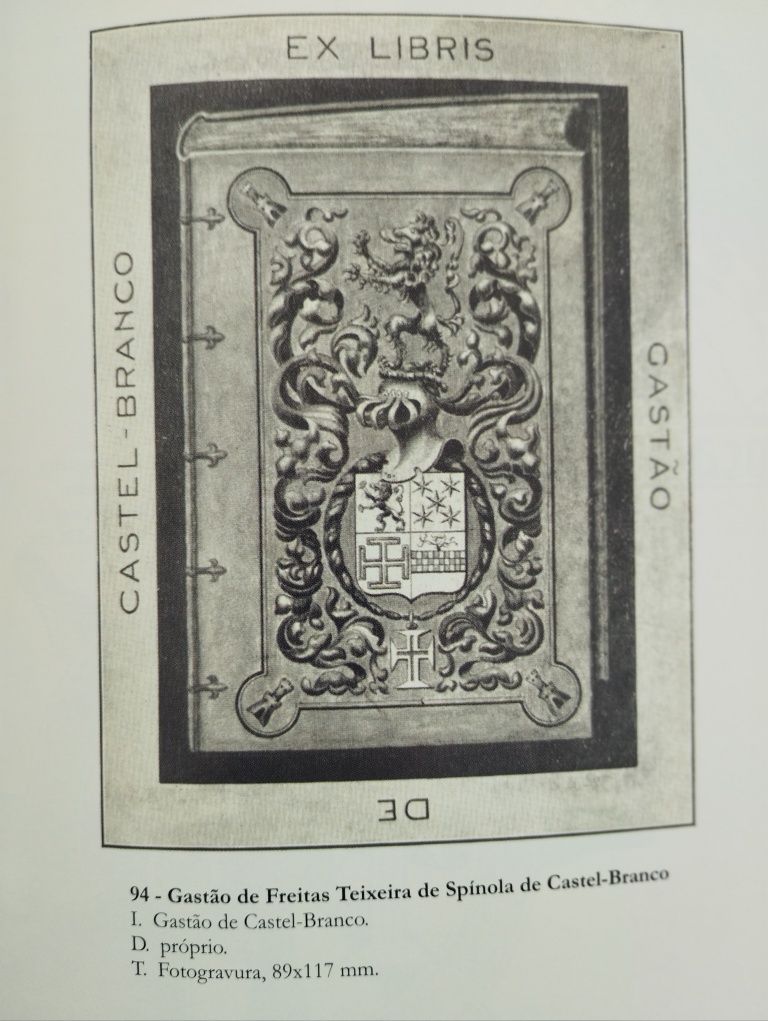 Livro "EXPOSIÇÃO: Ex-Libris com a Cruz da Ordem de Cristo" – Raro e Va