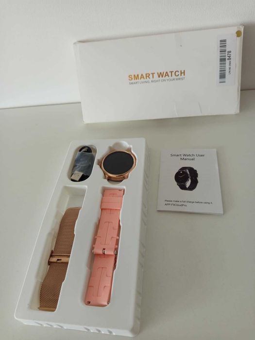 Smartwatch damski LEMFO LF35 1,43-calowy z okrągłym ekranem