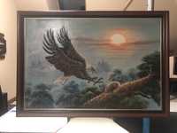 Obraz orzeł, w ramie 105 x 73 cm