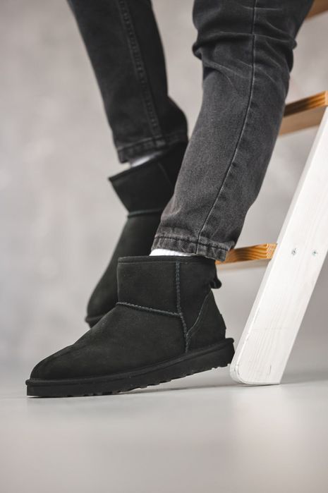 Угі Чоловічі UGG Mini Black (Замша) Size 43 Хіт Сезону