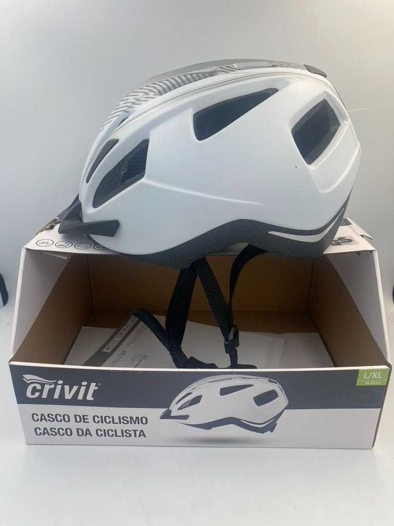 Nowy Kask Rowerowy Crivit LED r. L/XL (59-64cm)