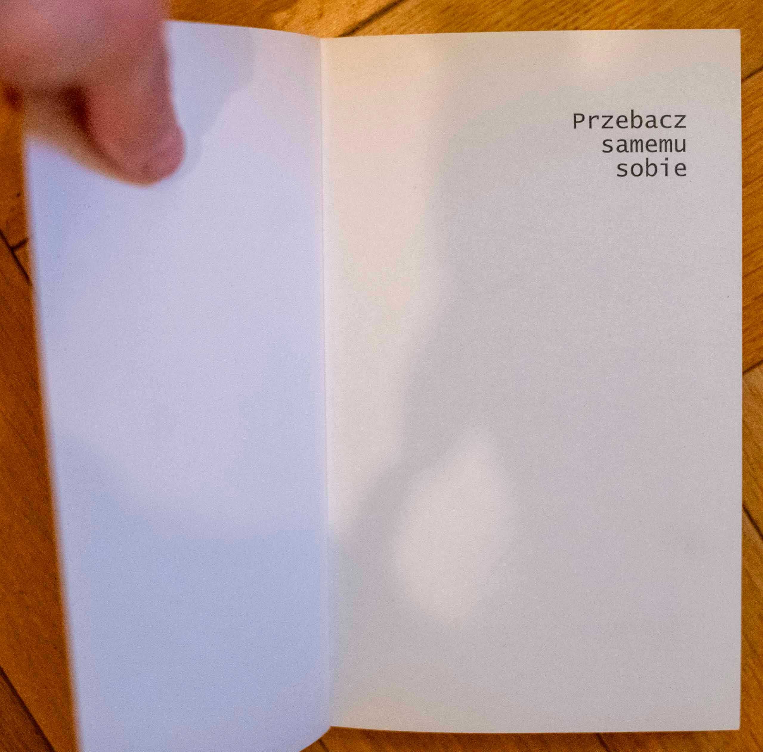 Przebacz samemu sobie Anselm Grün OSB pojednanie przebaczenie WAM 2005