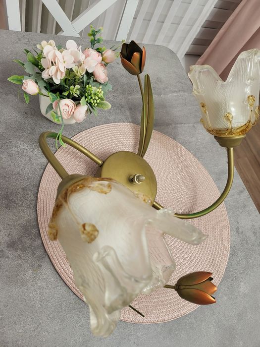 Lampa sufitowa podwójna żyrandol Artino kwiaty