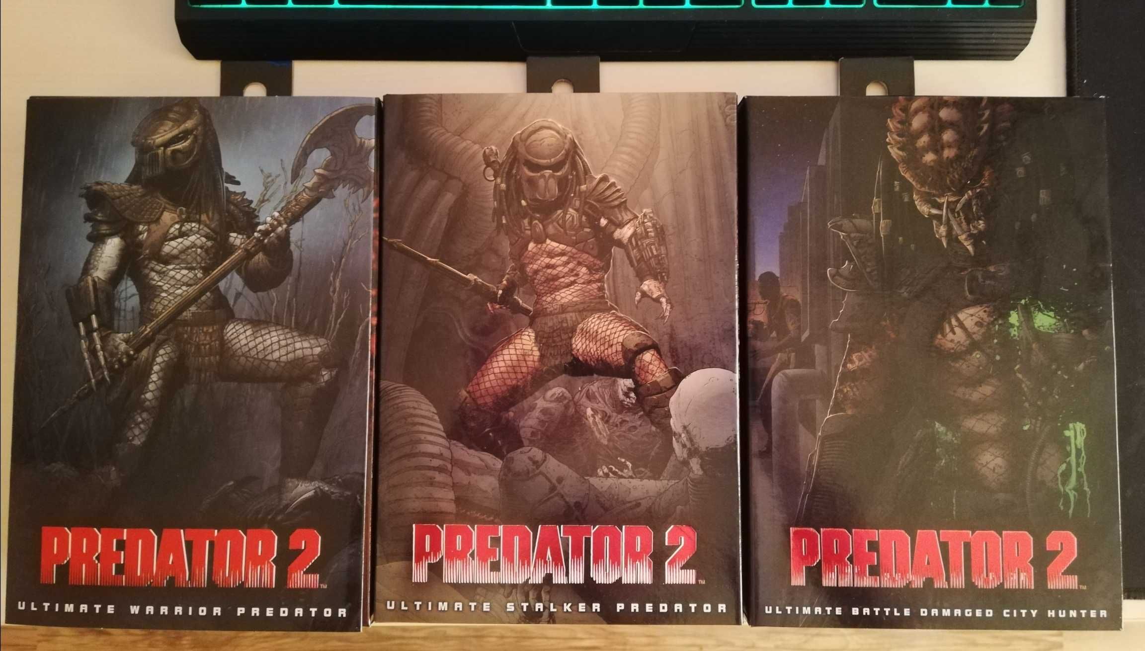 Neca Predator2 3 figurki Warrior, Stalker, City Hunter - nowe, komplet