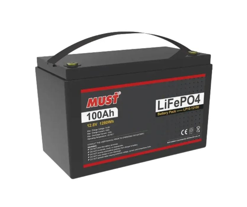 Акумулятор MUST LP1500-12100 12V 100Ah LiFePO4