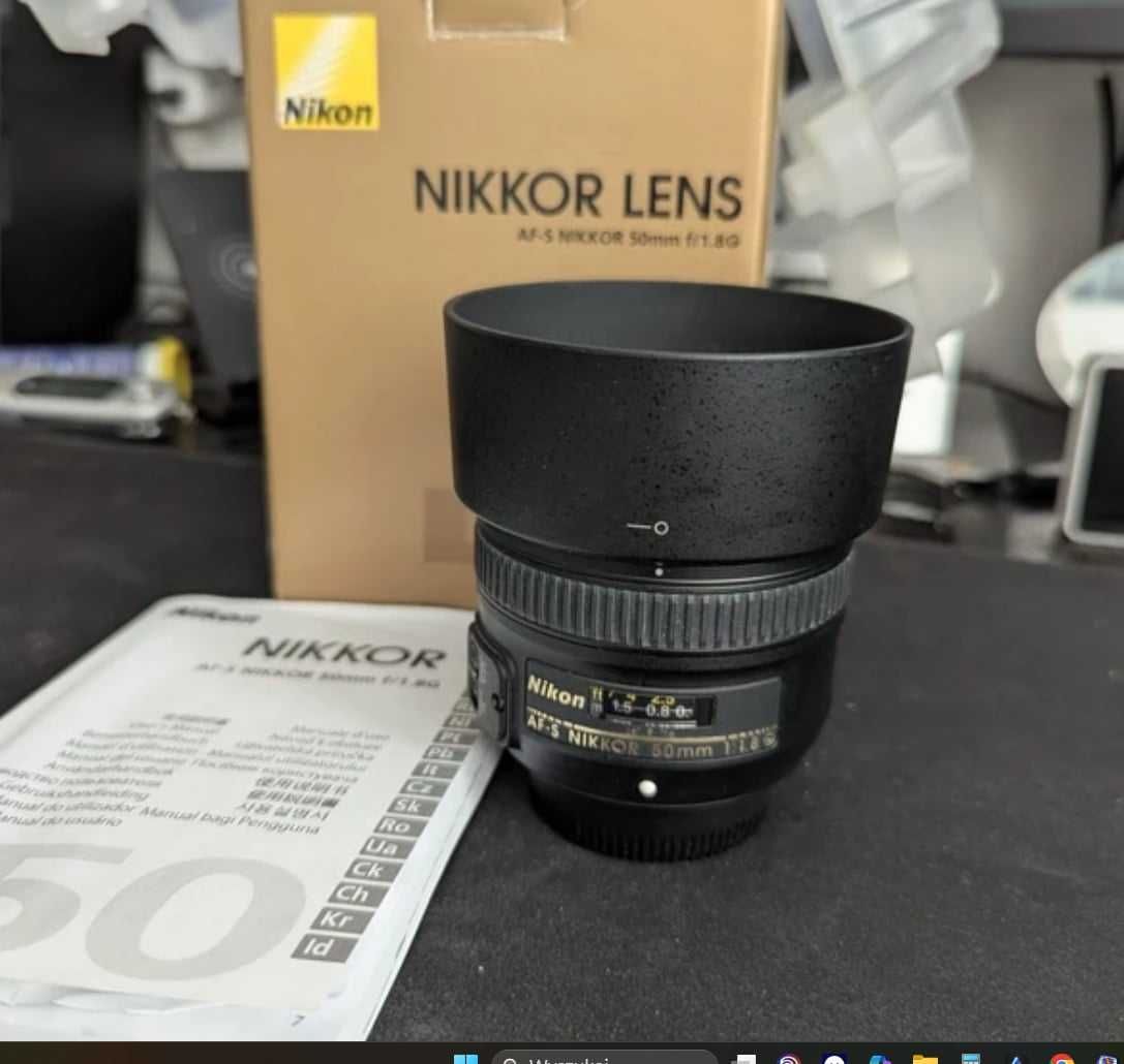 Nikon D7100 z obiektywem 50 1.8 afs