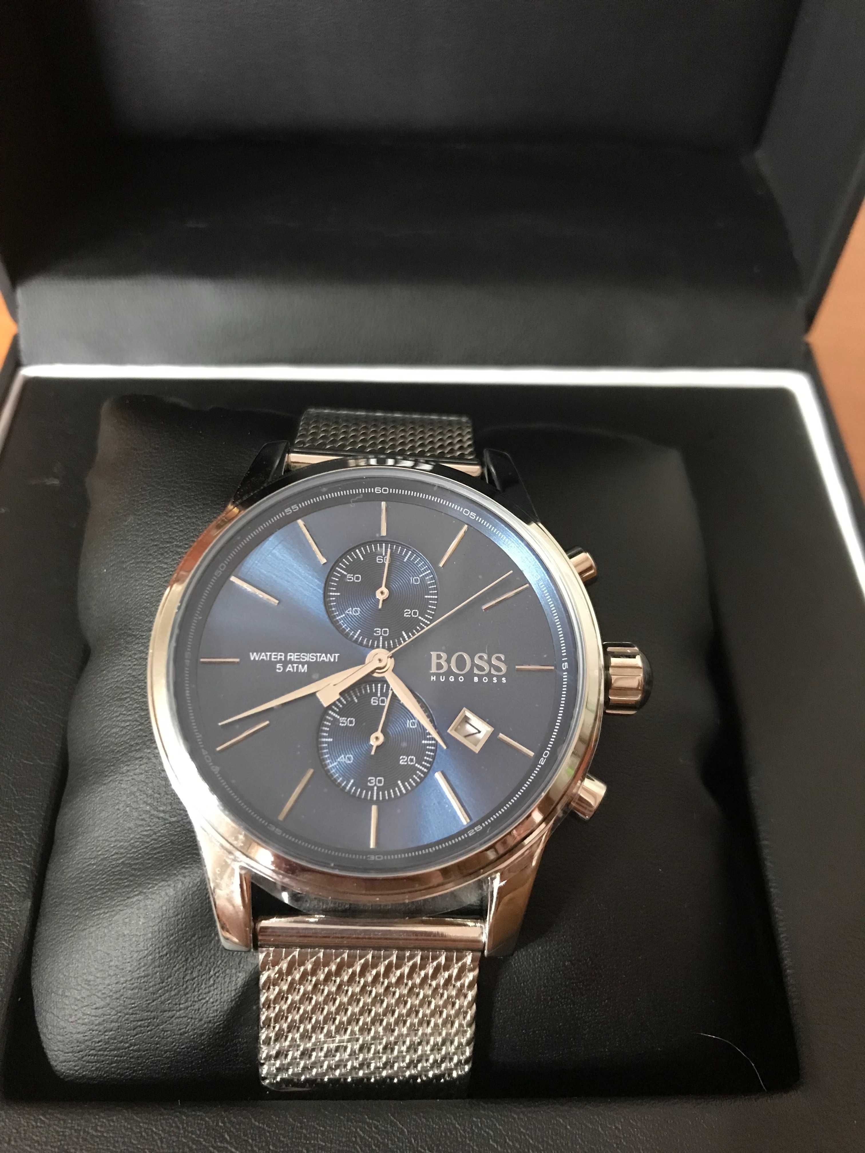 Relógio Hugo Boss Prateado & Azul