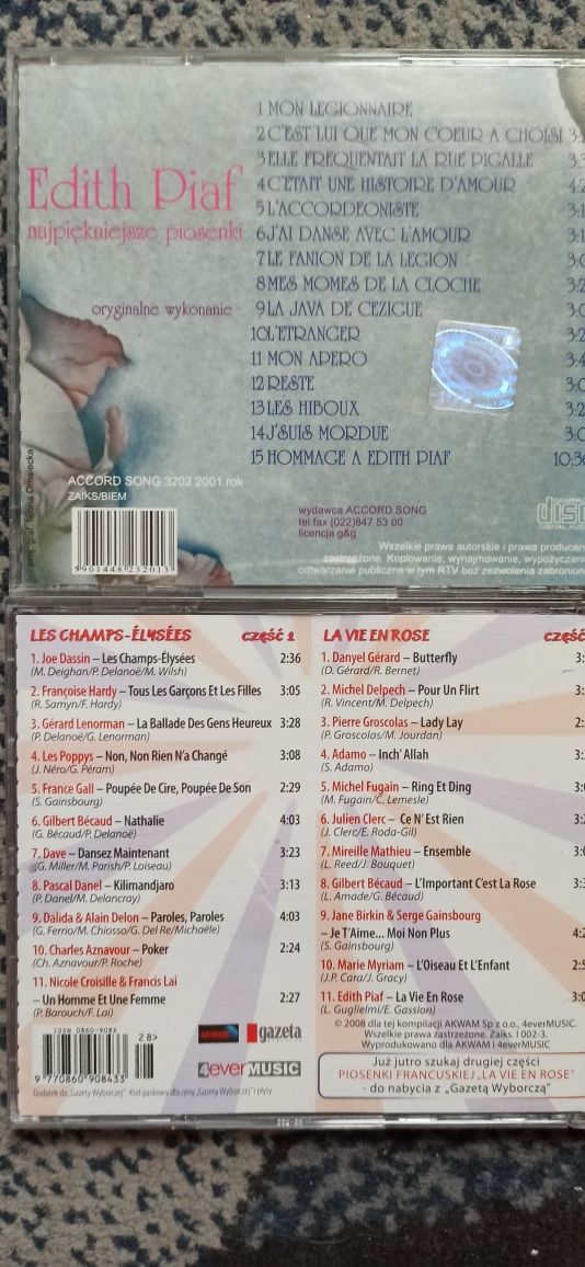 Płyty CD - 94 wykonawców na 14 płytach CD.